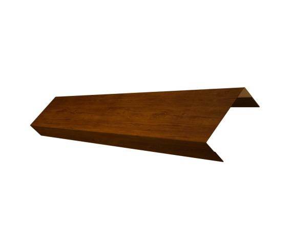 Ламель лицевая 50 забора жалюзи Texas 0,45 Print Premium с пленкой Golden Wood Intense FTC