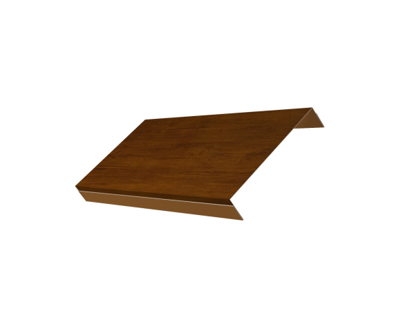 Ламель обратная 150 забора жалюзи Texas 0,45 Print Premium с пленкой Golden Wood Intense FTC