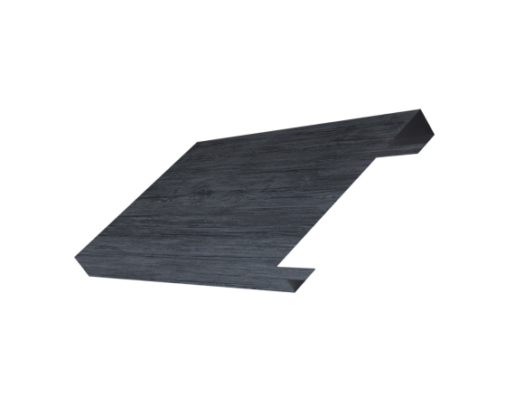 Ламель лицевая 150 забора жалюзи Texas 0,45 Print Premium с пленкой Grey Wood TwinColor