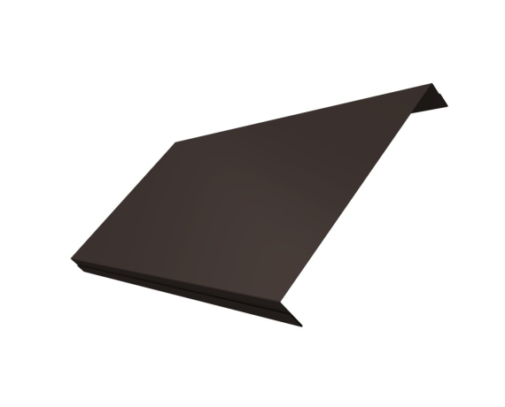 Ламель обратная 200 забора жалюзи Texas 0,45 Drap-double TX RR 32 темно-коричневый