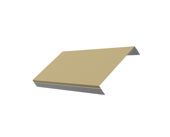 Ламель обратная 150 забора жалюзи Texas 0,45 PE с пленкой RAL 1014 слоновая кость