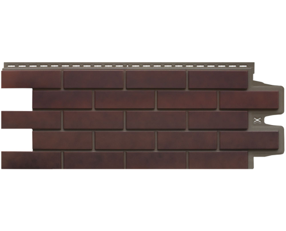 Фасадная панель Grand Line Клинкерный кирпич Design Plus кофе темно-беж шов
