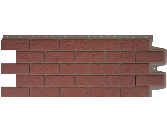 Фасадная панель Grand Line Состаренный кирпич Design Plus корица темно-бежевый шов