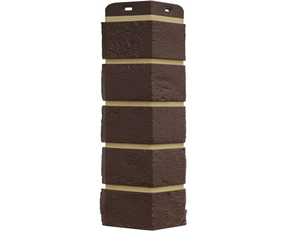 Угол Grand Line Состаренный кирпич Design Plus каштан песочный шов