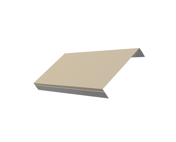 Ламель обратная 150 забора жалюзи Texas 0,45 PE с пленкой RAL 1015 светлая слоновая кость