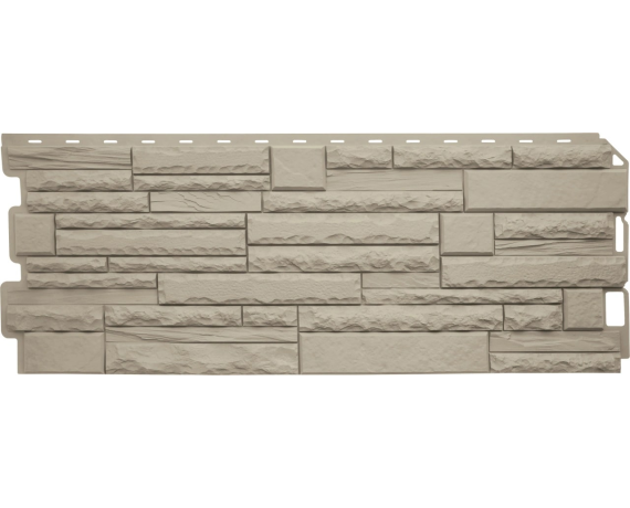 Панель фасадная Альта Профиль Камень Скалистый ЭКО Кремовый S-0,47 кв.м 1170*450мм