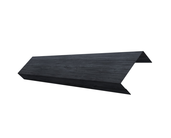 Ламель лицевая 50 забора жалюзи Texas 0,45 Print Premium с пленкой Grey Wood TwinColor