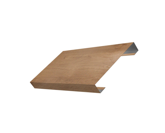 Ламель лицевая 125 забора жалюзи Texas 0,45 Print Premium с пленкой Pine Wood Fresh