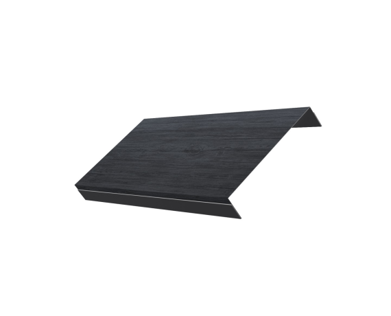 Ламель обратная 150 забора жалюзи Texas 0,45 Print Premium с пленкой Grey Wood TwinColor