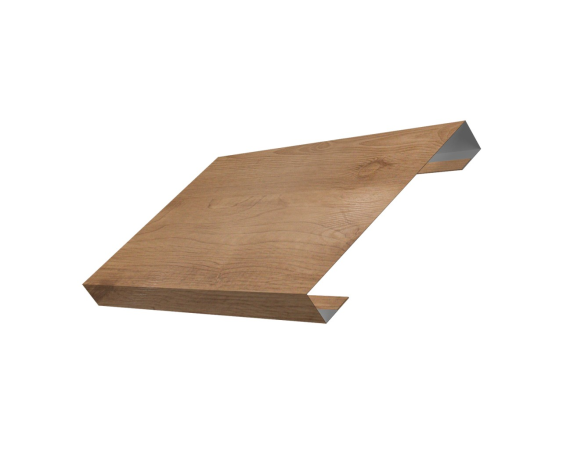 Ламель лицевая 150 забора жалюзи Texas 0,45 Print Premium с пленкой Pine Wood Fresh