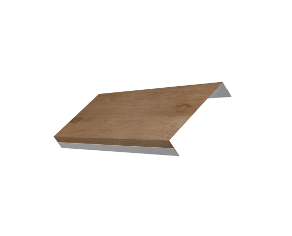 Ламель обратная 125 забора жалюзи Texas 0,45 Print Premium с пленкой Pine Wood Fresh