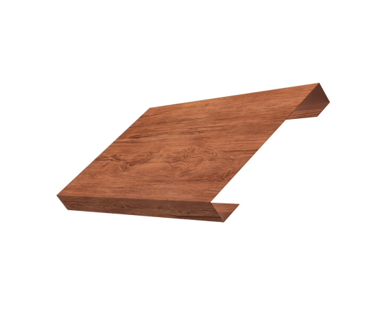 Ламель лицевая 200 забора жалюзи Texas 0,45 Print Premium с пленкой Rowan Wood Intense FTC