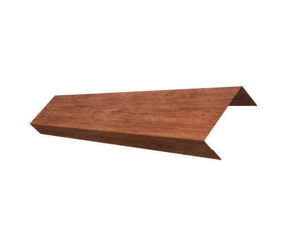 Ламель обратная 125 забора жалюзи Texas 0,45 Print Premium с пленкой Rowan Wood Intense FTC