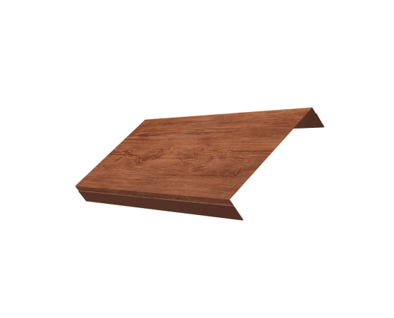 Ламель обратная 200 забора жалюзи Texas 0,45 Print Premium с пленкой Rowan Wood Intense FTC