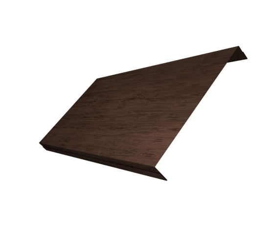 Ламель обратная 200 забора жалюзи Texas 0,45 Print-Double Elite с пленкой Antique Wood