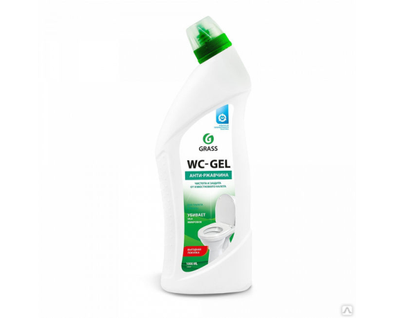Моющее средство GRASS WC-GEL д/сантехники 1л с носиком 125437