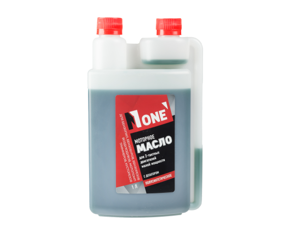 Средство для смазки 2-х тактных двигателей с дозат. полусинтетика Number one  1л