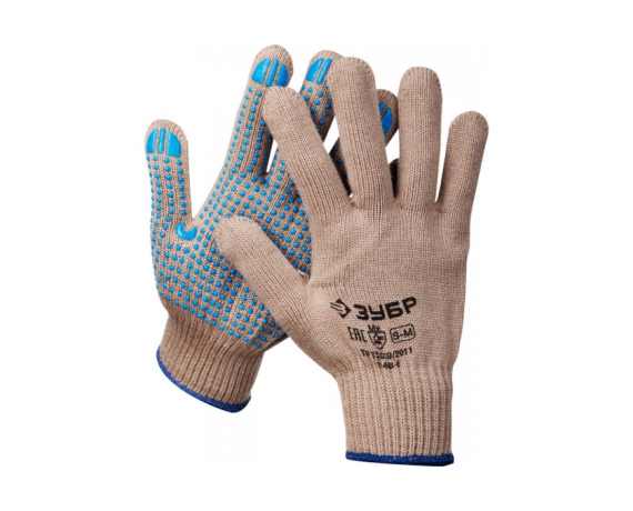 Перчатки утепленные акриловые с ПВХ покрытие (точка)  L-XL Зубр Енисей