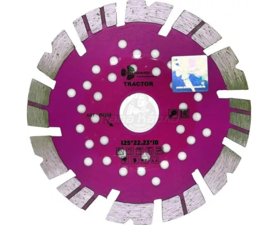 Диск алмазный отрезной TURBO SEGMENT 125*12*22,23мм Trio Diamond TR702