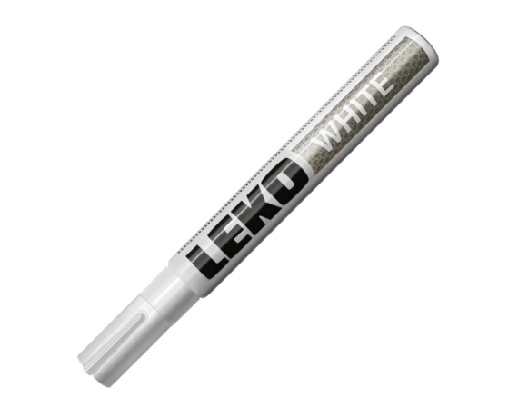 Маркер с нитроэмалью лин.4,0мм белый LEKON 011904