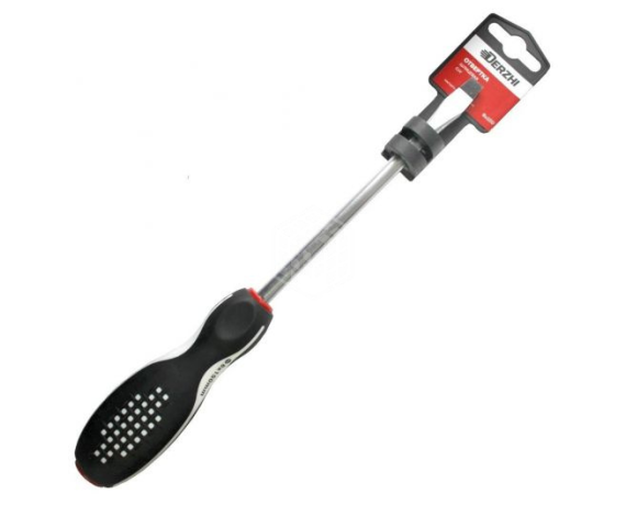 Отвертка DERZHI шлицевая трехкомп.CrV магнит 6*100 5521-6100