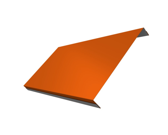 Ламель обратная 200 забора жалюзи Texas 0,45 PE с пленкой RAL 2004 оранжевый