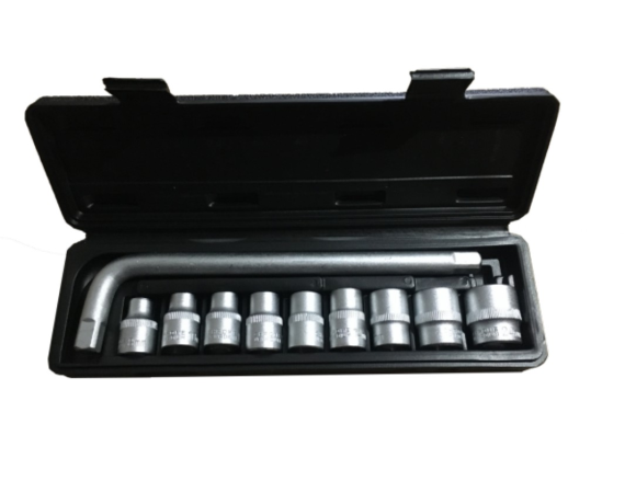 Набор торцевых головок с воротком MaxPiler (10 предметов,1/2