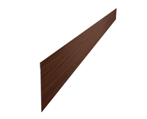 Ламель забора жалюзи Palermo стартовая/финишная для калиток и ворот 0,45 Print Elite Choco Wood Twin