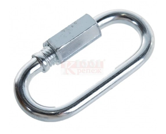 Карабин винтовой,оцинкованный 12