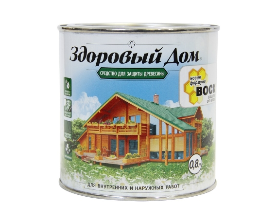 Здоровый дом деревозащитное ср-во Бесцветный 0,8 л Л-С 0007003