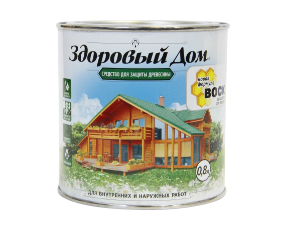 Здоровый дом деревозащитное ср-во Сосна 0,8 л Л-С 0007035