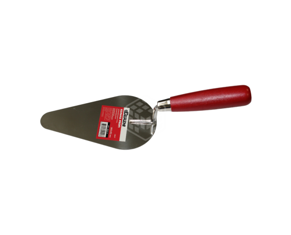 Кельма DERZHI овал 180*95 мм,нерж.полиров. сталь,дерев.окрашеная ручка 18831-4