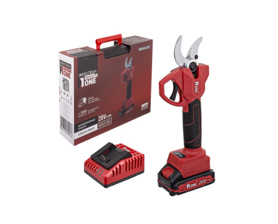 INDUSTRIAL Секатор акк.Number one NCP30/2.0-PRO (20V.1 акк, 2,0 Ач,30 мм толщ реза, 2000 рез., кейс)