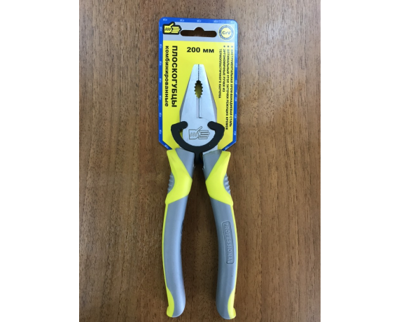 Плоскогубцы комбинированные, хром-вандиевая сталь, 200мм CrV 