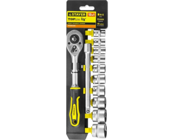 Набор торцевых головок STAYER RSS 12S 12 предметов