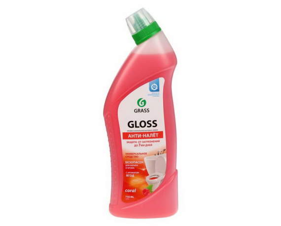 Чистящее средство GRASS Gloss Coral гель для ванны и туалета 750мл 125547