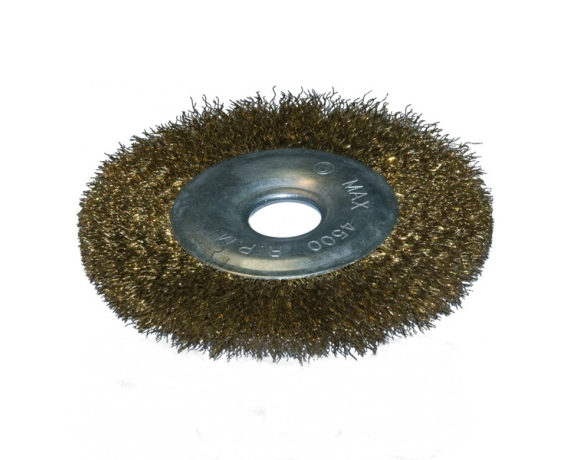 Щетка-крацовка плоск., круч. стал. пров.0,3мм д/шлифмашины 150мм/25мм 
