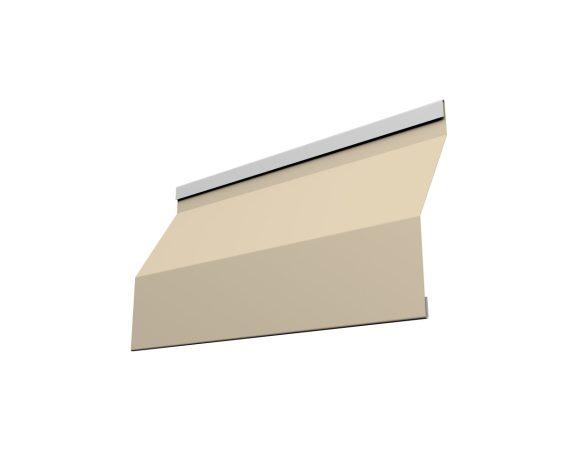 Ламель забора жалюзи Milan Slim 0,45 Drap TX RAL 1015 светлая слоновая кость