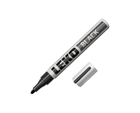 Маркер с нитроэмалью лин.4,0мм черный LEKON 