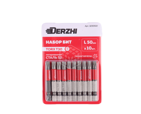 Бита TORX T30 L-50мм DERZHI, сталь 3230510