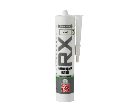 Герметик акриловый RX Formula белый (260мл, 12шт) морозостойкий