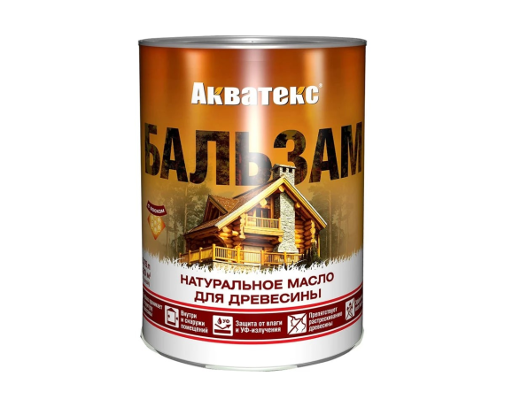 Акватекс Бальзам БЕСЦВЕТНЫЙ защитно-декоративное покрытие 0,75 л
