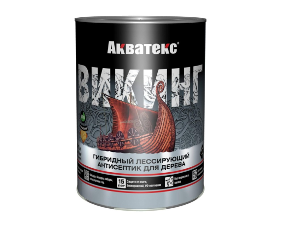 Акватекс Антисептик лессирующий для дерева ВИКИНГ БЕСЦВЕТНЫЙ 0,75