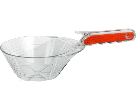 Ковш строительный пластиковый, прорезиненная ручка 1,1 л, 670-2201 Decor