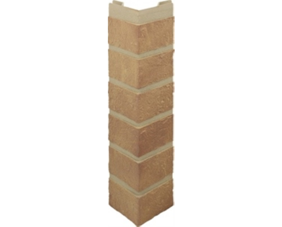 Наружный угол Альта-Профиль Кирпич Бежевый 470*100*28