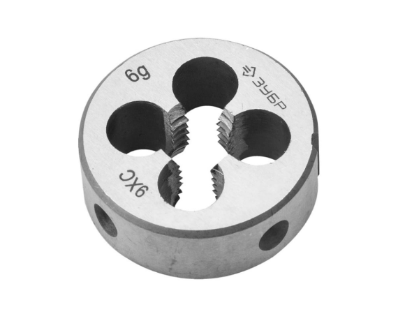 Плашка ЗУБР М18*2,5мм,сталь 9ХС,круглая ручная