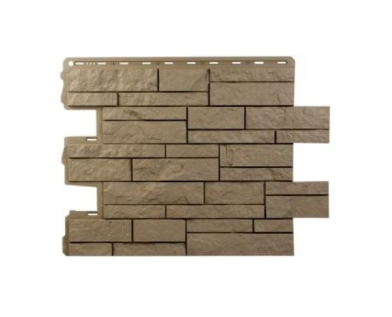 Панель фасадная Альта Профиль Шотландия ЭКО Бежевый S-0,38 кв.м 800*590мм