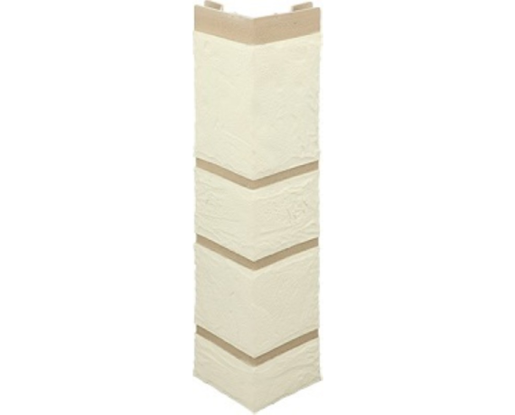 Наружный угол Альта-Профиль Камень Белый 470*110*31