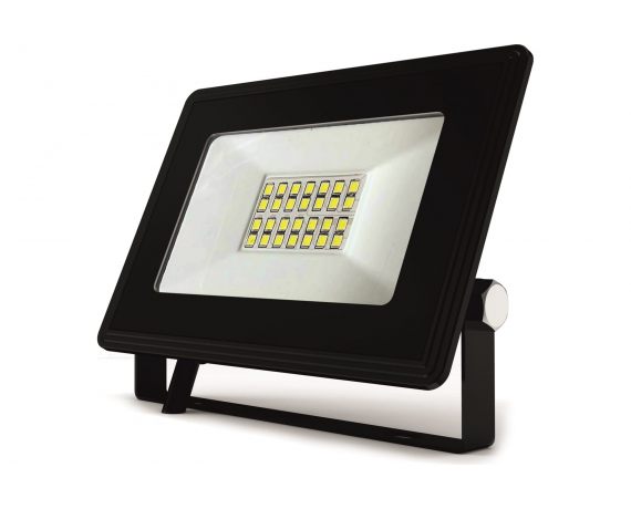 Прожектор с/д LEEK LED FL 20W BLACK IP65 хол бел