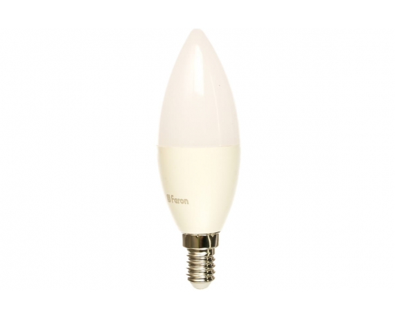 Лампа светодиодная FERON LB-770 (11W) 230V Е14 6400K С35 свеча дневной